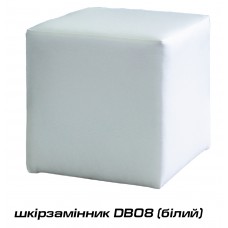 Белый пуф D808