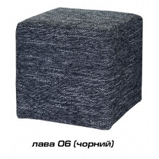 Черный пуфик Лава Q6