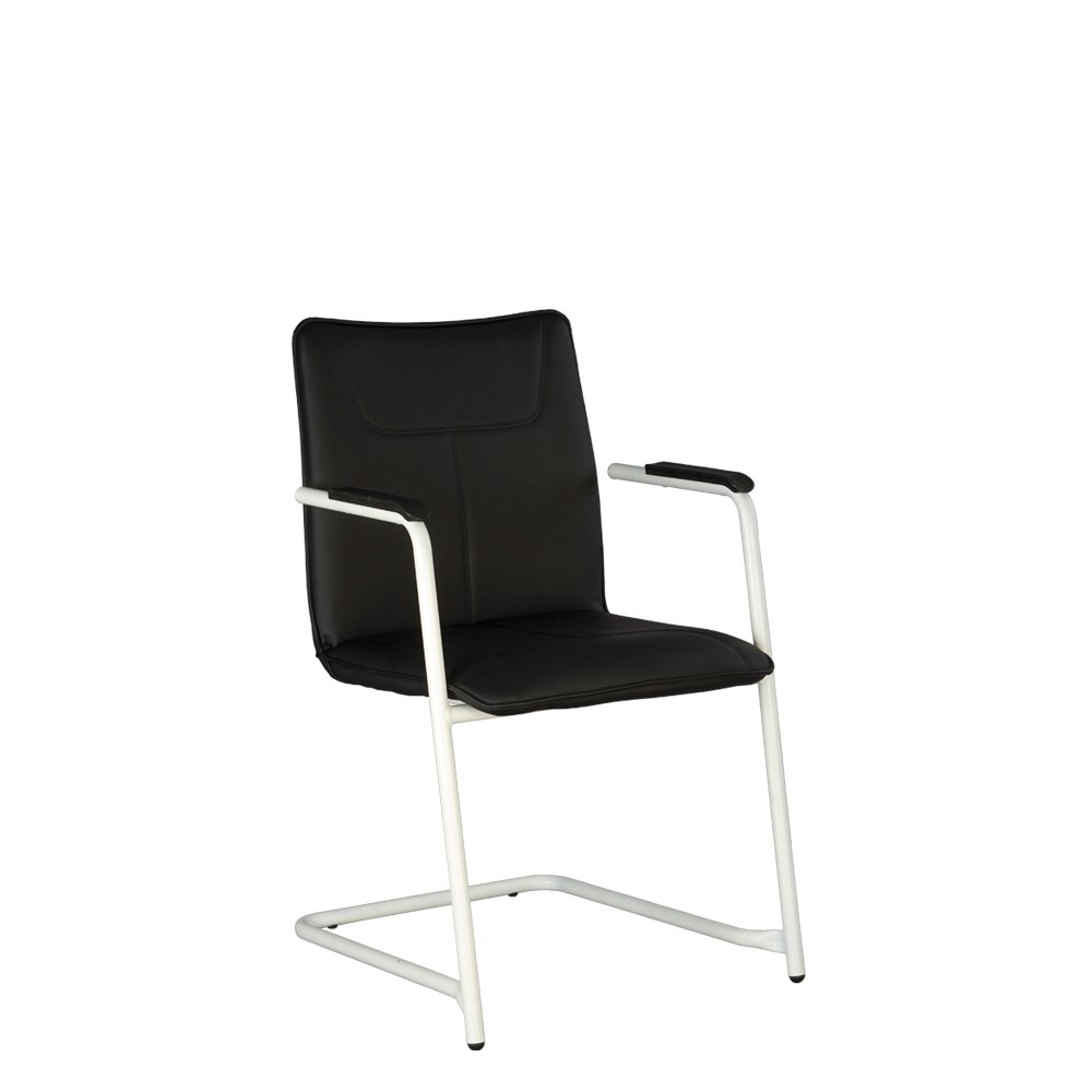 Офисный стул для посетителей DeSilva arm white