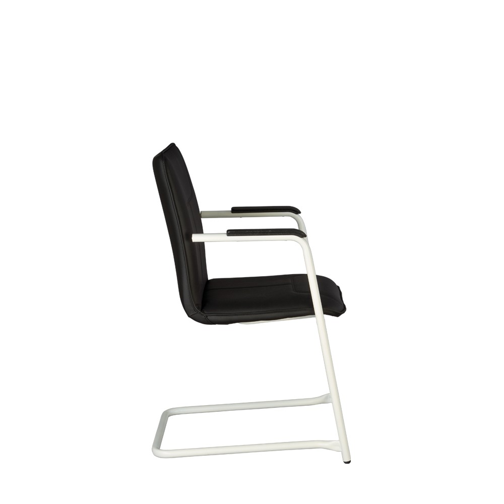 Офисный стул для посетителей DeSilva arm white