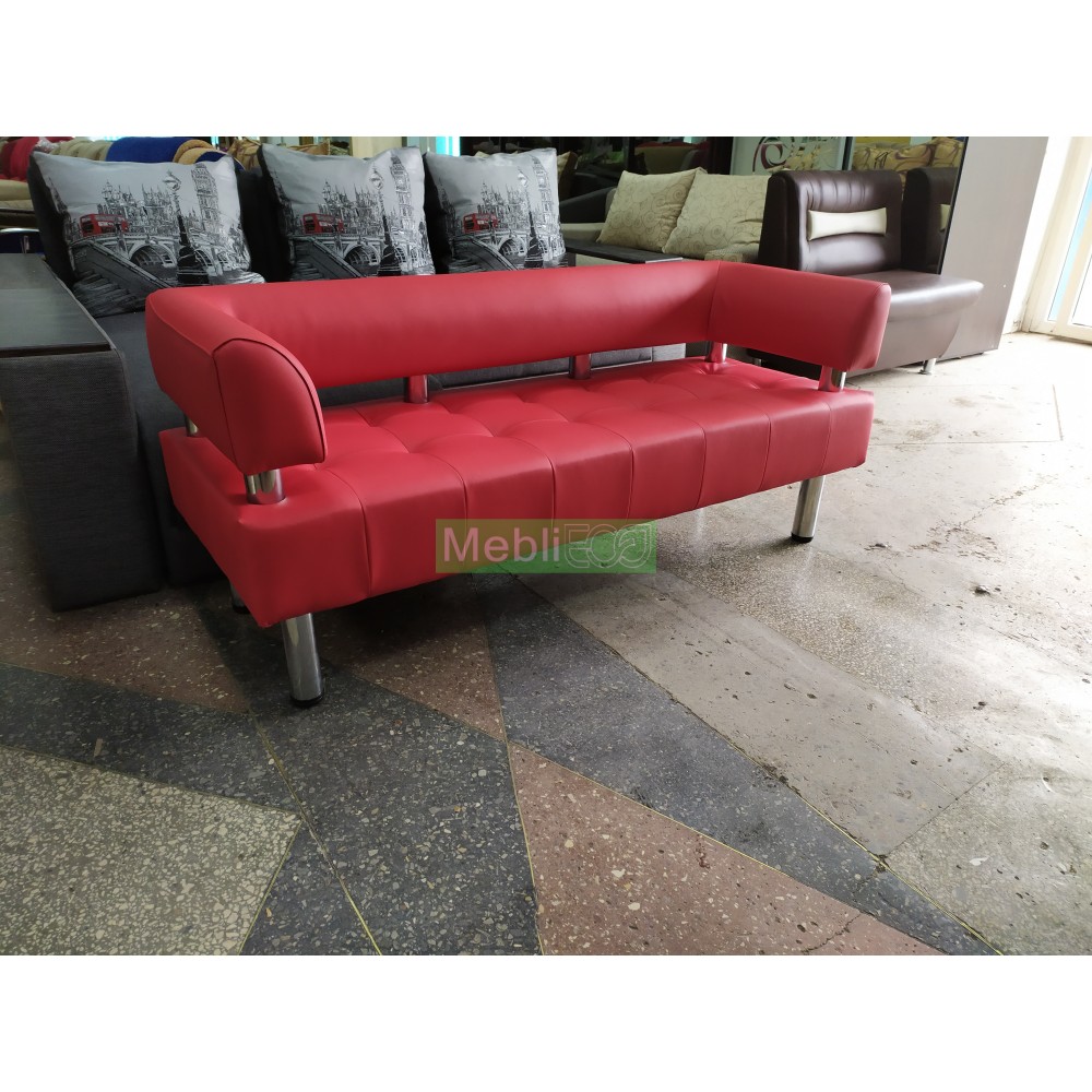 Офисный диван Стронг - красный матовый
