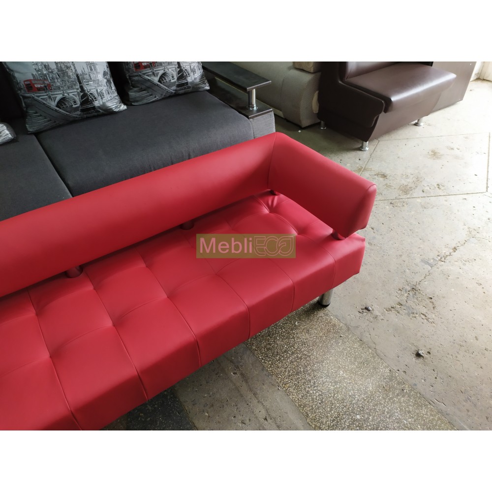 Офисный диван Стронг - красный матовый