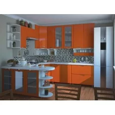 Кухня София Люкс МДФ оранж