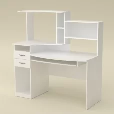 Стол компьютерный Комфорт - 4 - белый